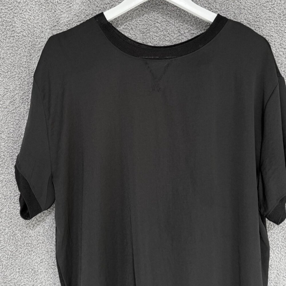 Banana Republic Soft Jersey Mixed-Media Blouse